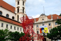 Sculpture of President Masaryk at Moravské náměstí